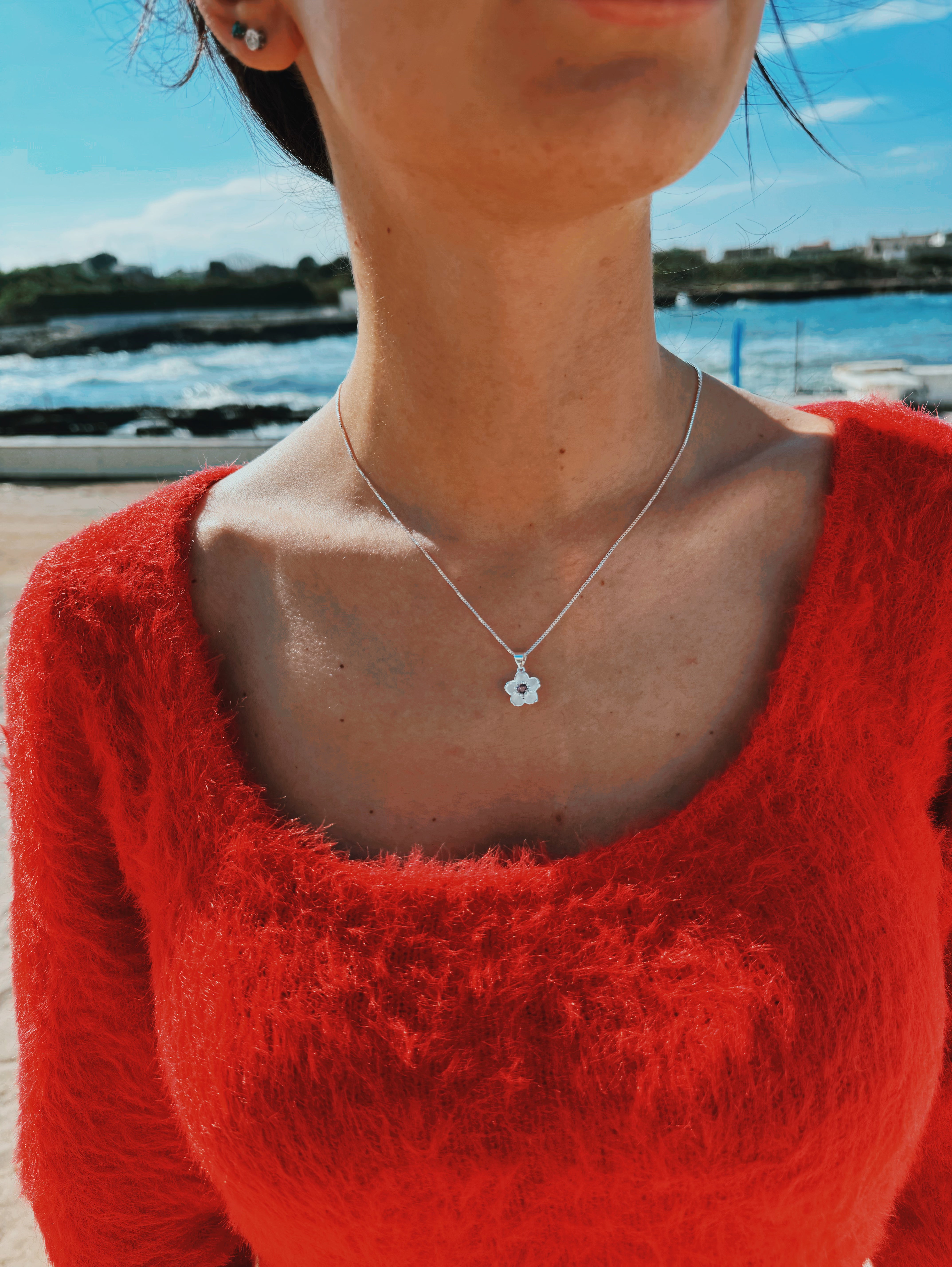 Collana fiore di pesco®