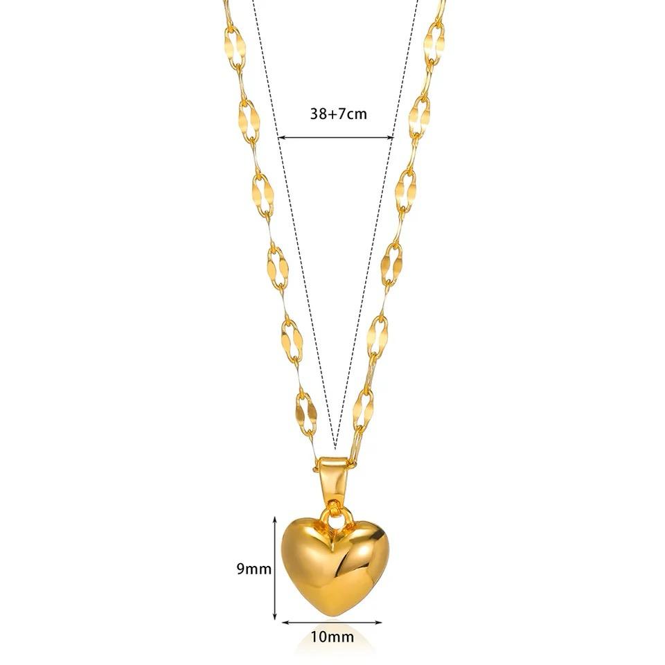 Collana cuore oro inciso®