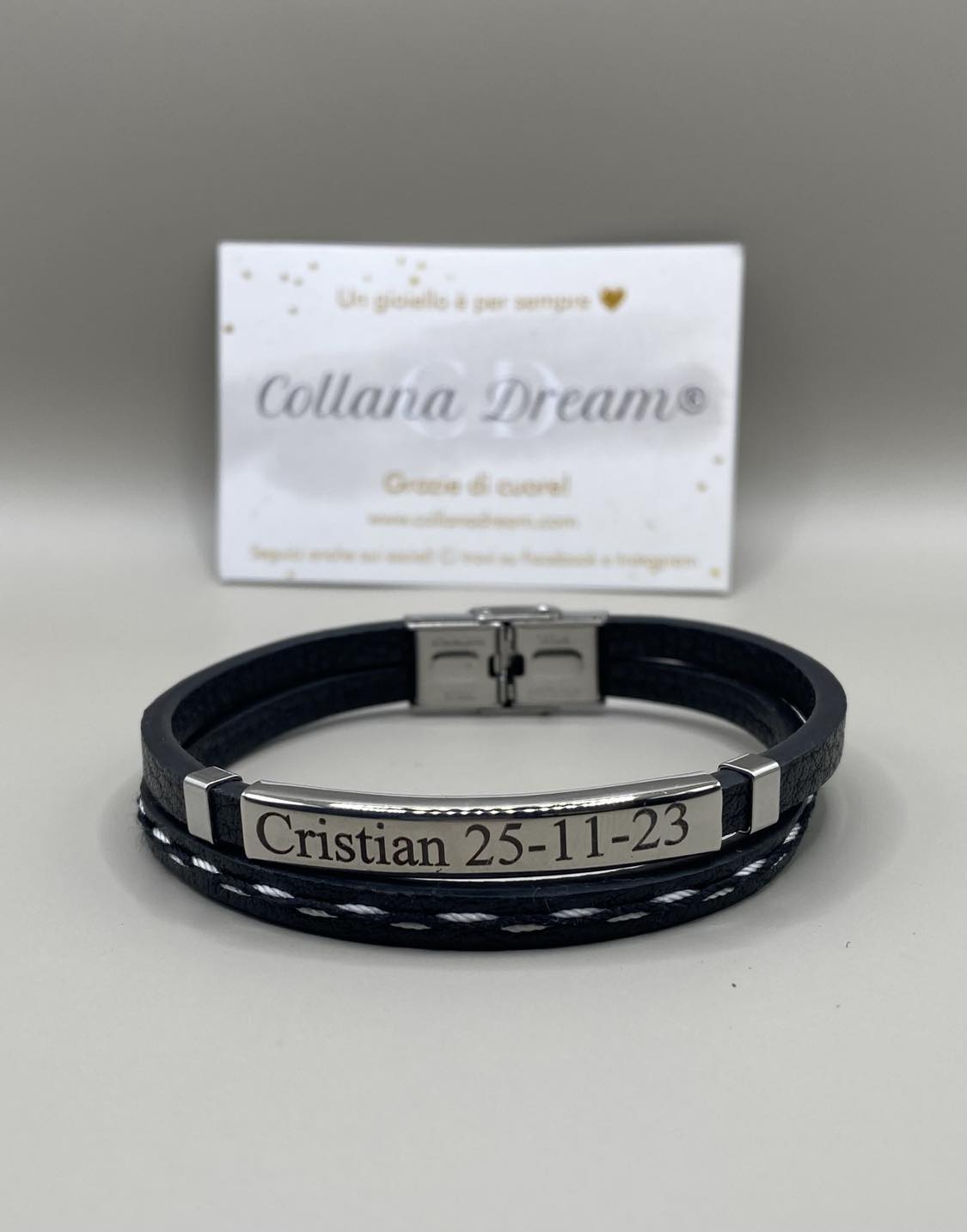 Bracciale in pelle personalizzato®
