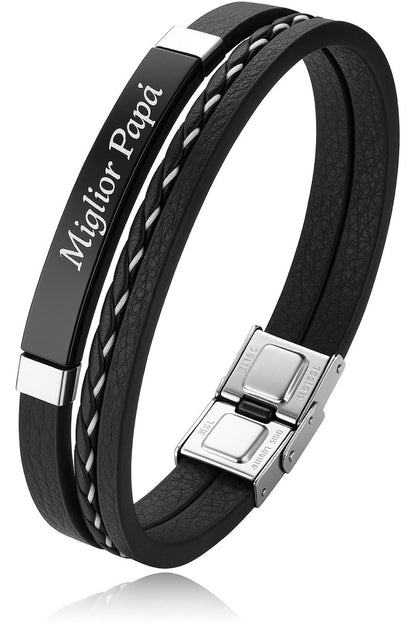 Bracciale in pelle personalizzato®