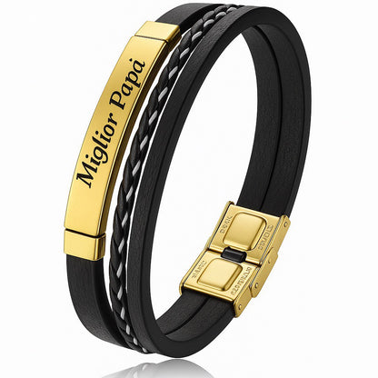 Bracciale in pelle personalizzato®