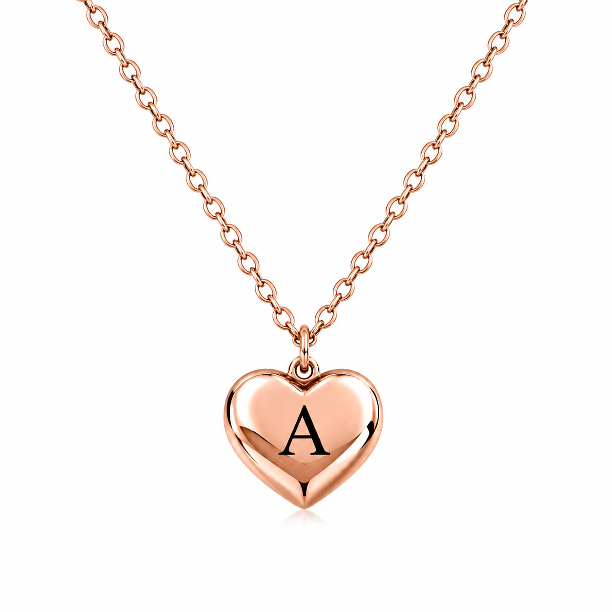 Collana a Cuore 3D Personalizzabile in Acciaio Inossidabile
