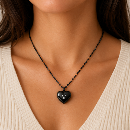 Collana a Cuore 3D Personalizzabile in Acciaio Inossidabile