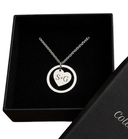 Collana Cuore nel Cerchio Personalizzata